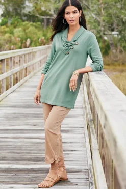 Soft Surroundings Antigua Convertible Crop Pants