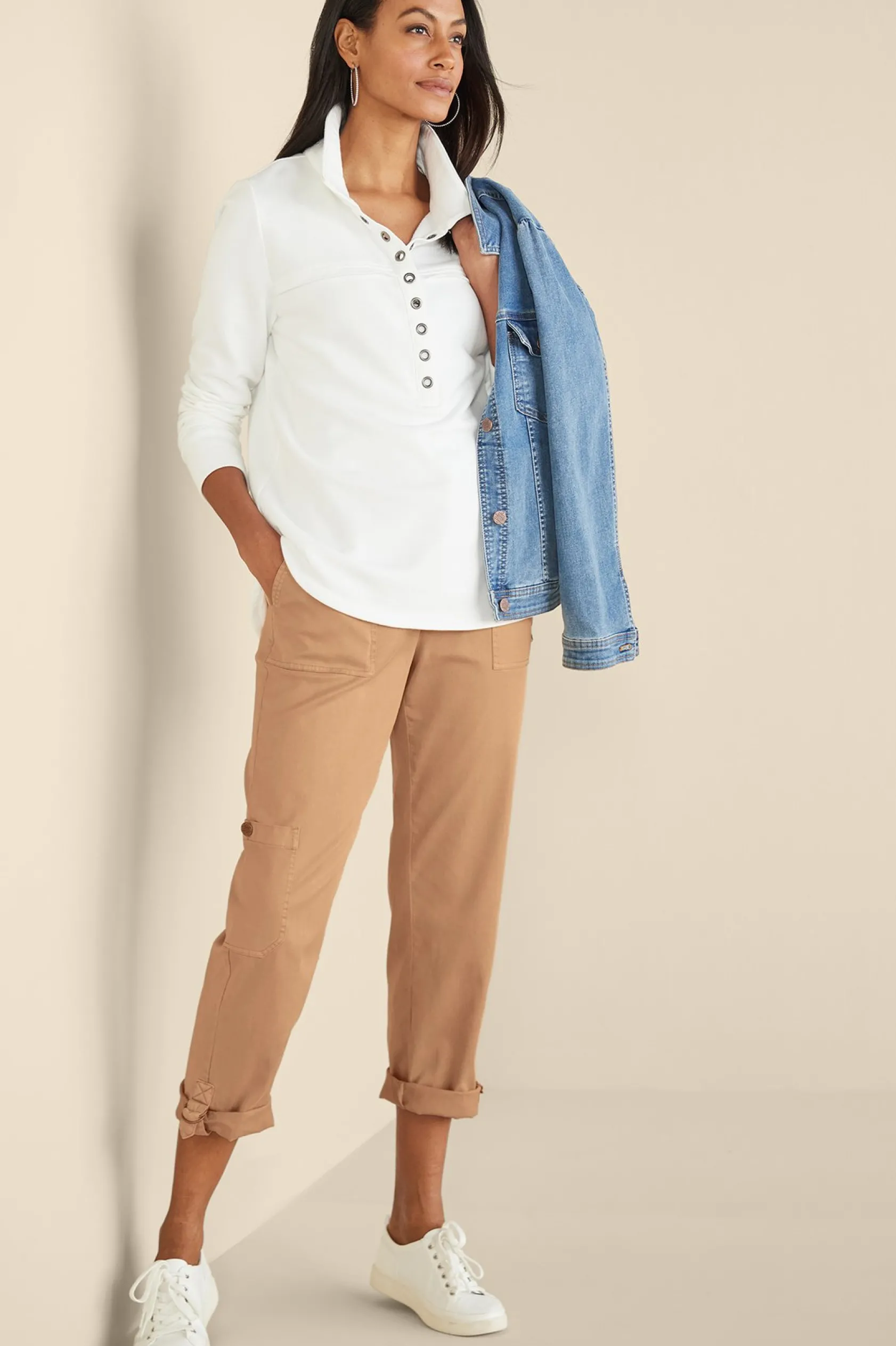 Soft Surroundings Antigua Convertible Crop Pants