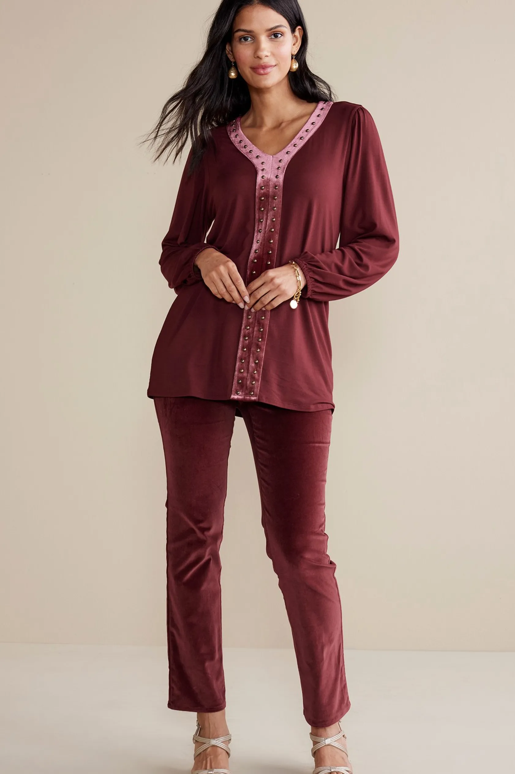 Soft Surroundings Blakely Velveteen Pants