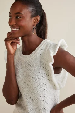 Soft Surroundings Celina Flutter Sleeve Sweater