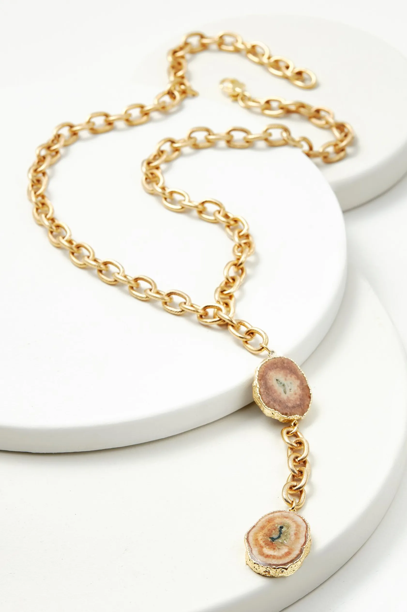 Soft Surroundings Cressa Double Pendant Necklace