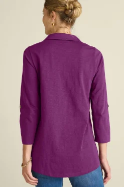 Soft Surroundings Danielle 3/4 Sleeve Tunic