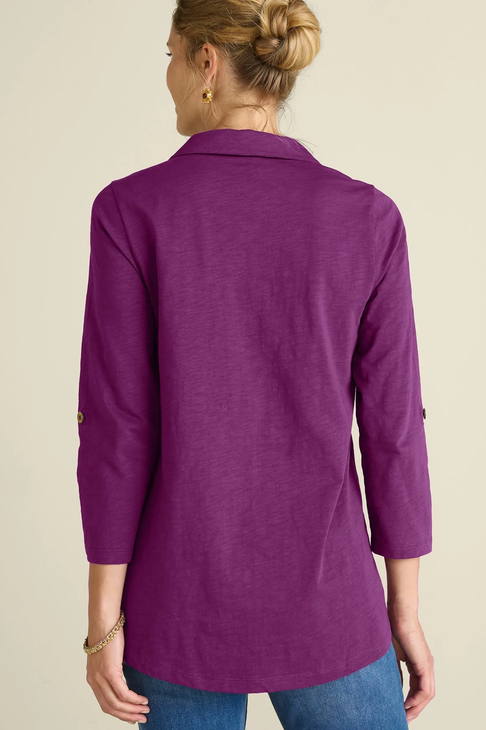 Soft Surroundings Danielle 3/4 Sleeve Tunic