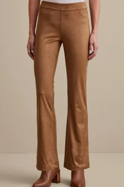Soft Surroundings Faux Suede Bootcut Pants