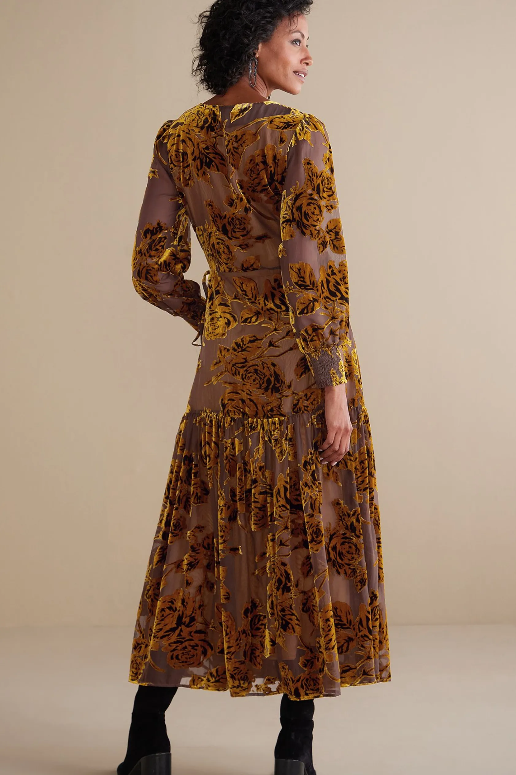 Soft Surroundings Jamila Velvet Dress