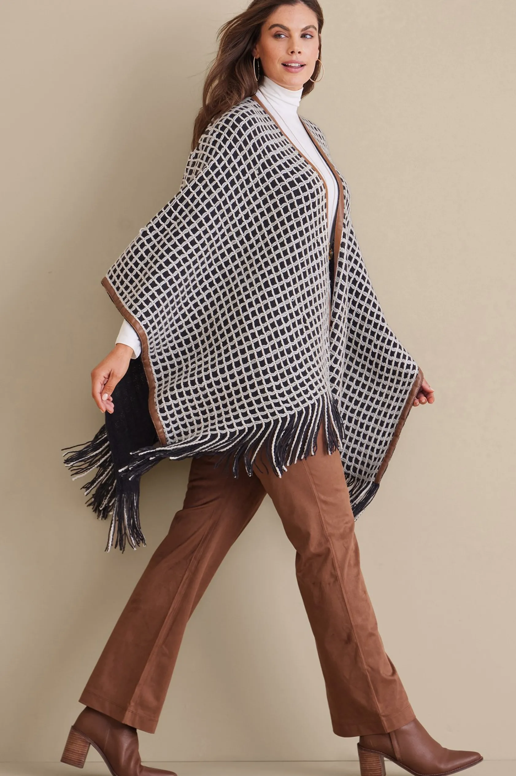 Soft Surroundings Kareli Plaid Topper