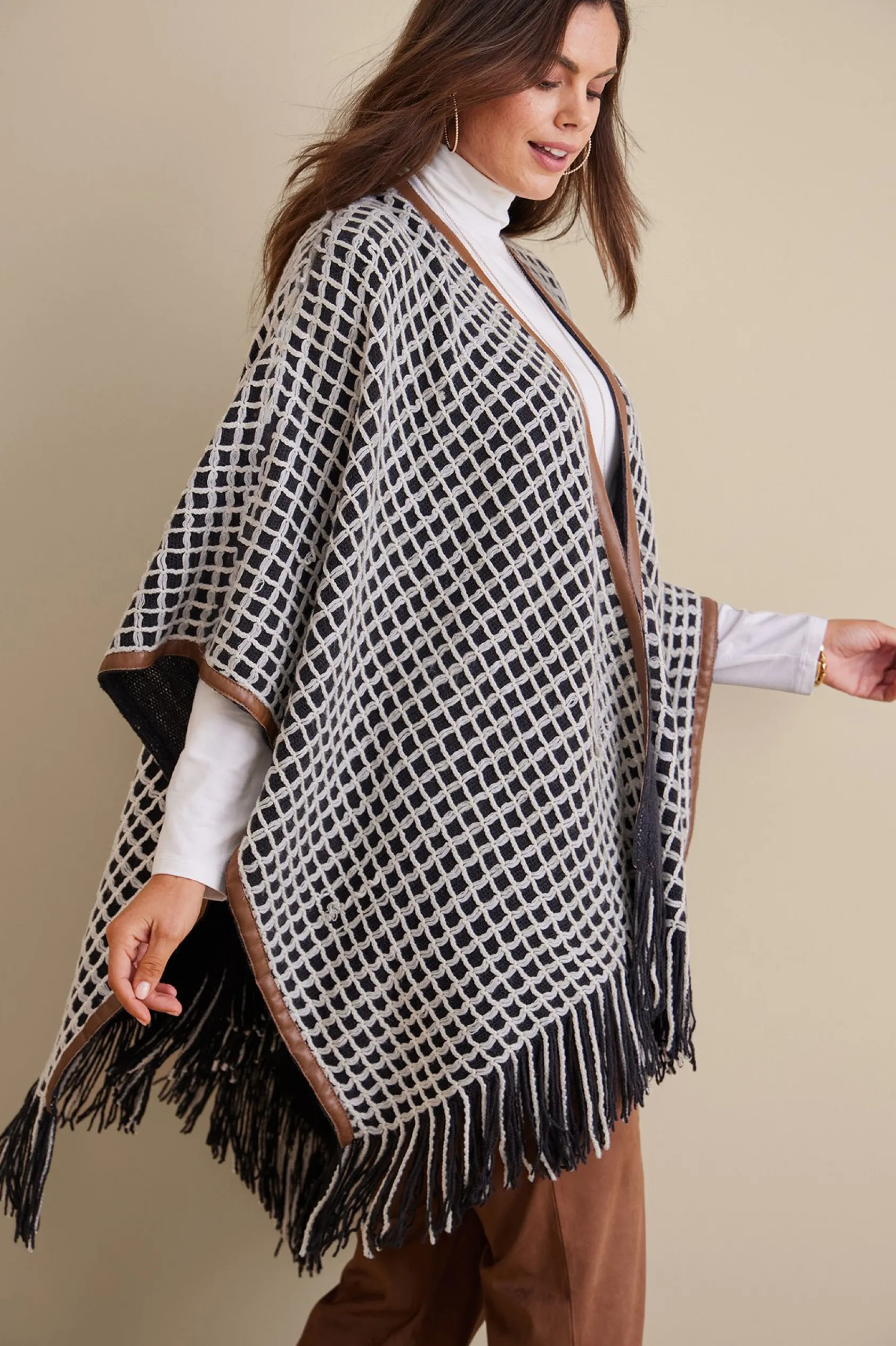 Soft Surroundings Kareli Plaid Topper