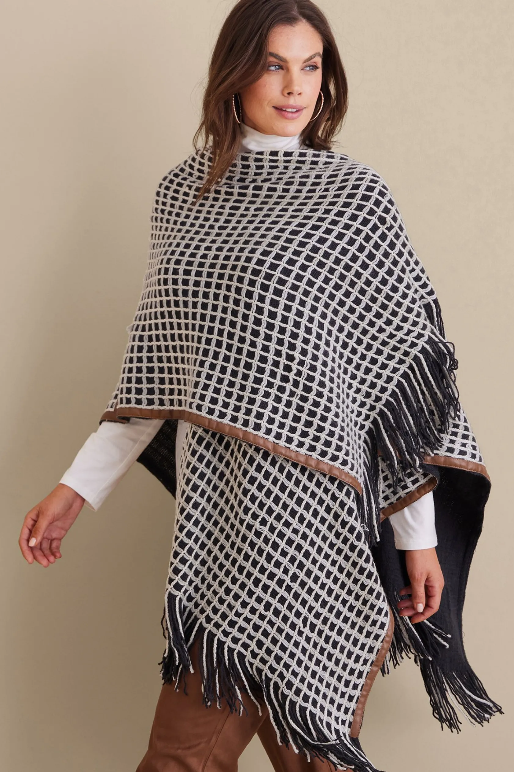 Soft Surroundings Kareli Plaid Topper