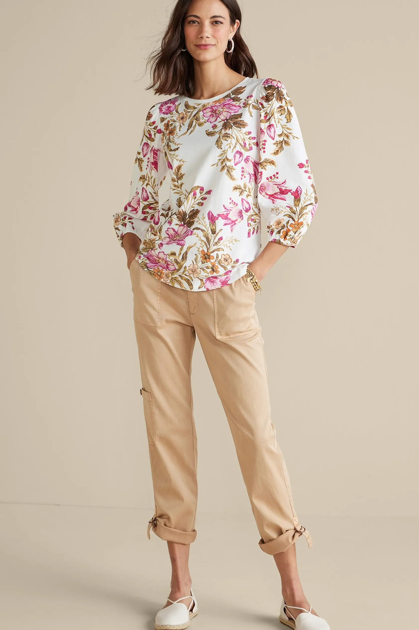 Soft Surroundings Lesley Printed Top