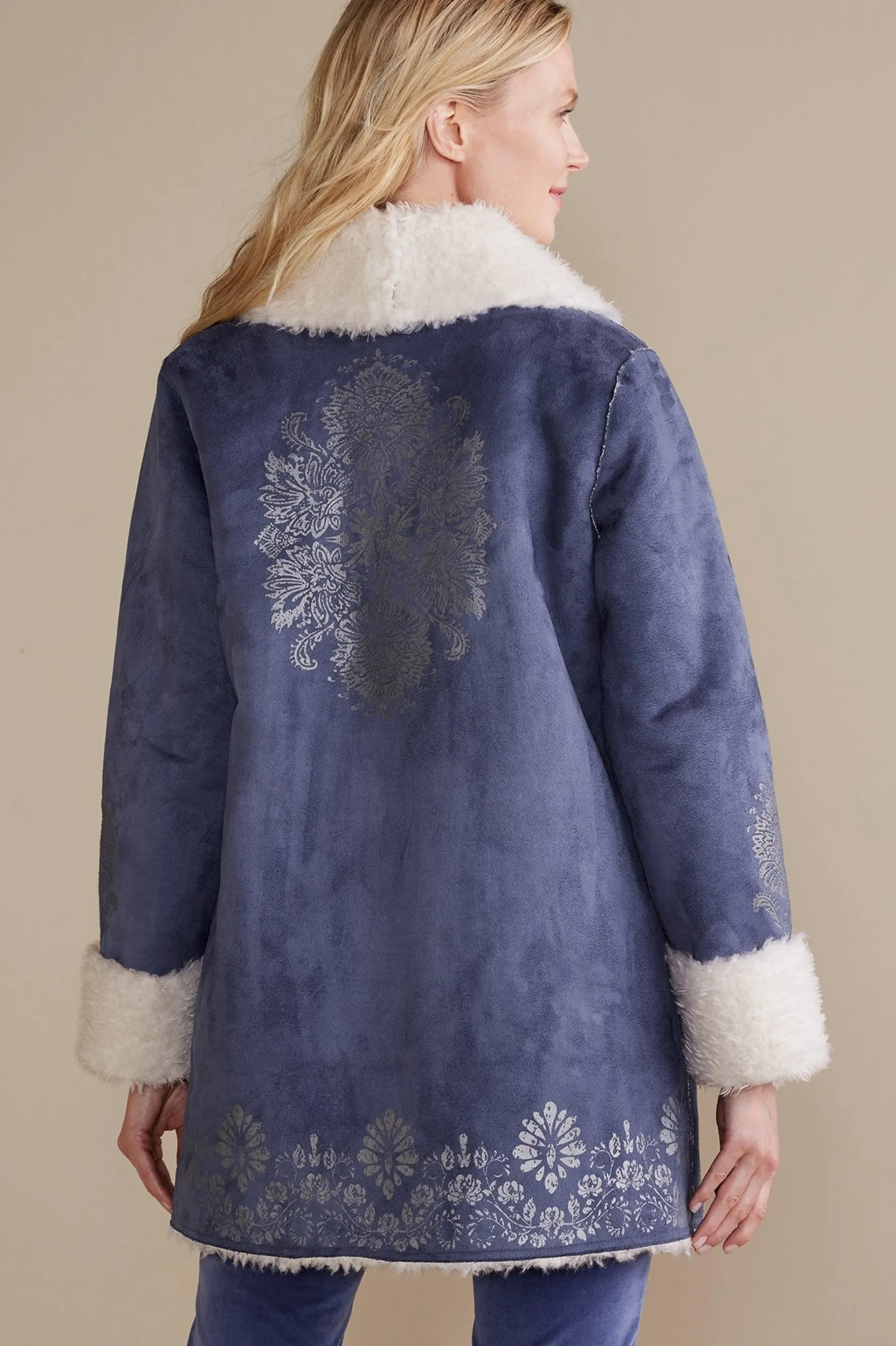 Soft Surroundings Lucerne Shearling Coat