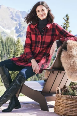 Soft Surroundings Mad About Plaid Tunic