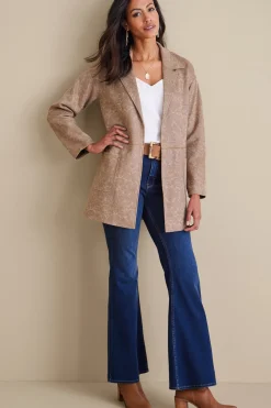 Soft Surroundings Malika Faux Suede Jacket