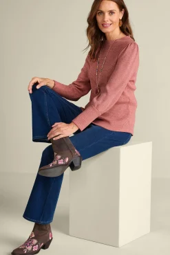 Soft Surroundings Melina Waffle Pullover