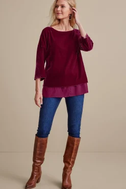 Soft Surroundings Millie Velvet Tunic