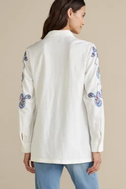 Soft Surroundings Nadia Linen Blend Shirt