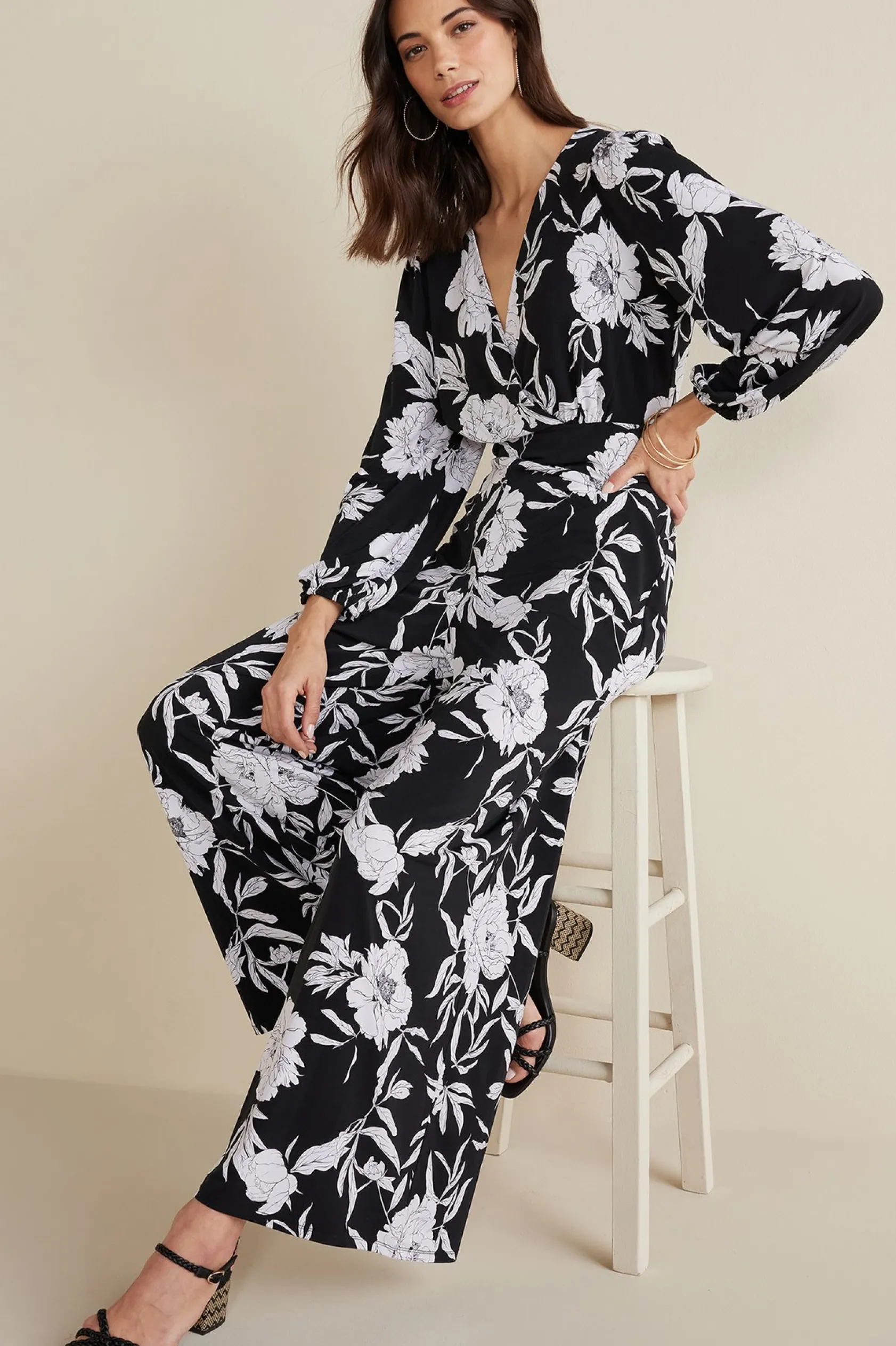 Soft Surroundings Penelope Long Sleeve Jumpsuit