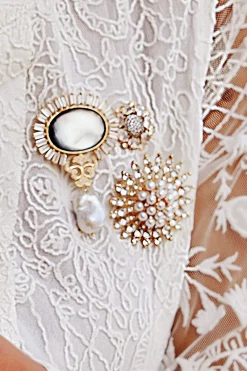 Soft Surroundings Petite Sunburst Brooch