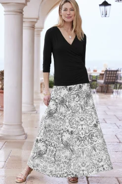 Soft Surroundings Petites Amaranth Skirt