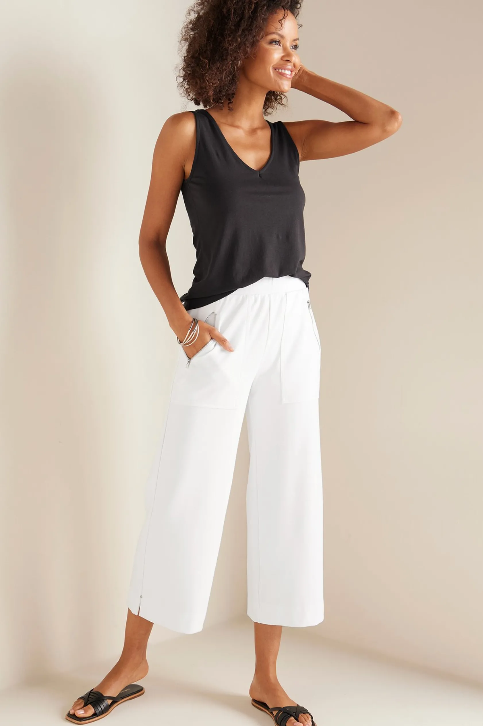 Soft Surroundings Petites Caicos Knit Crop