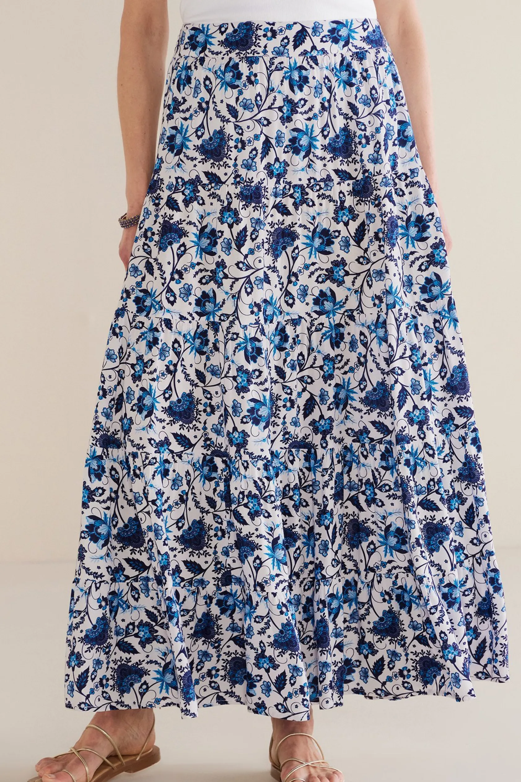 Soft Surroundings Petites Ginnie Maxi Skirt
