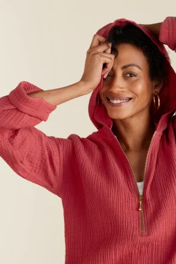 Soft Surroundings Petites Kemia Gauze Hoodie