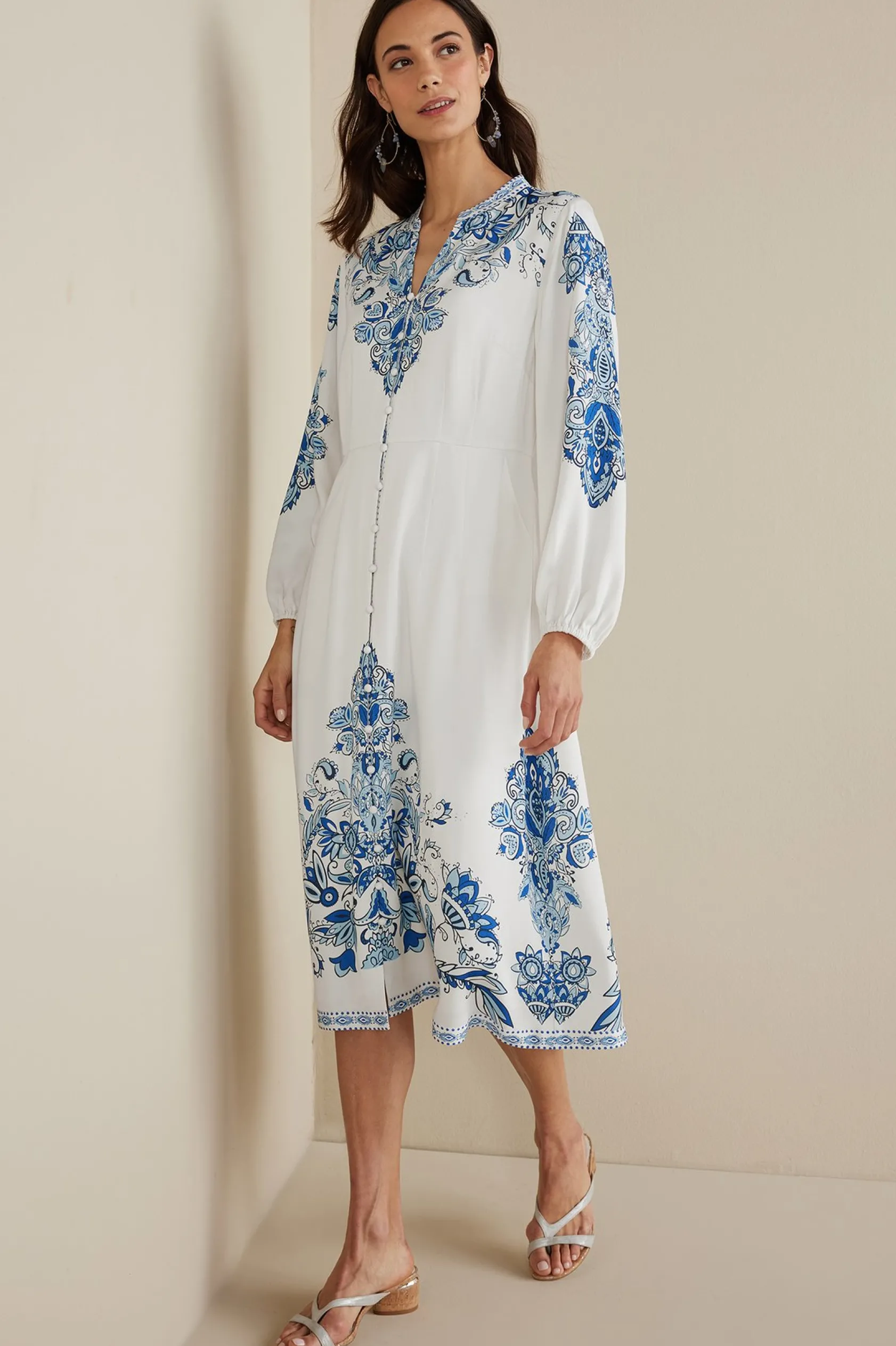 Soft Surroundings Petites Louise Midi Dress