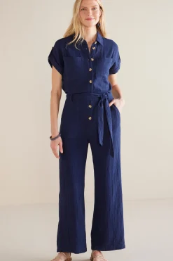 Soft Surroundings Petites Natasha Gauze Jumpsuit