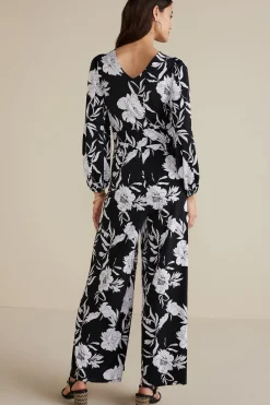 Soft Surroundings Petites Penelope Long Sleeve Jumpsuit