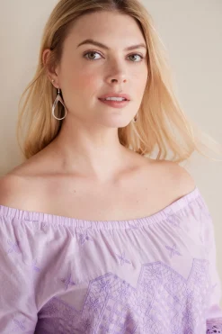 Soft Surroundings Petites Pilar Off the Shoulder Top