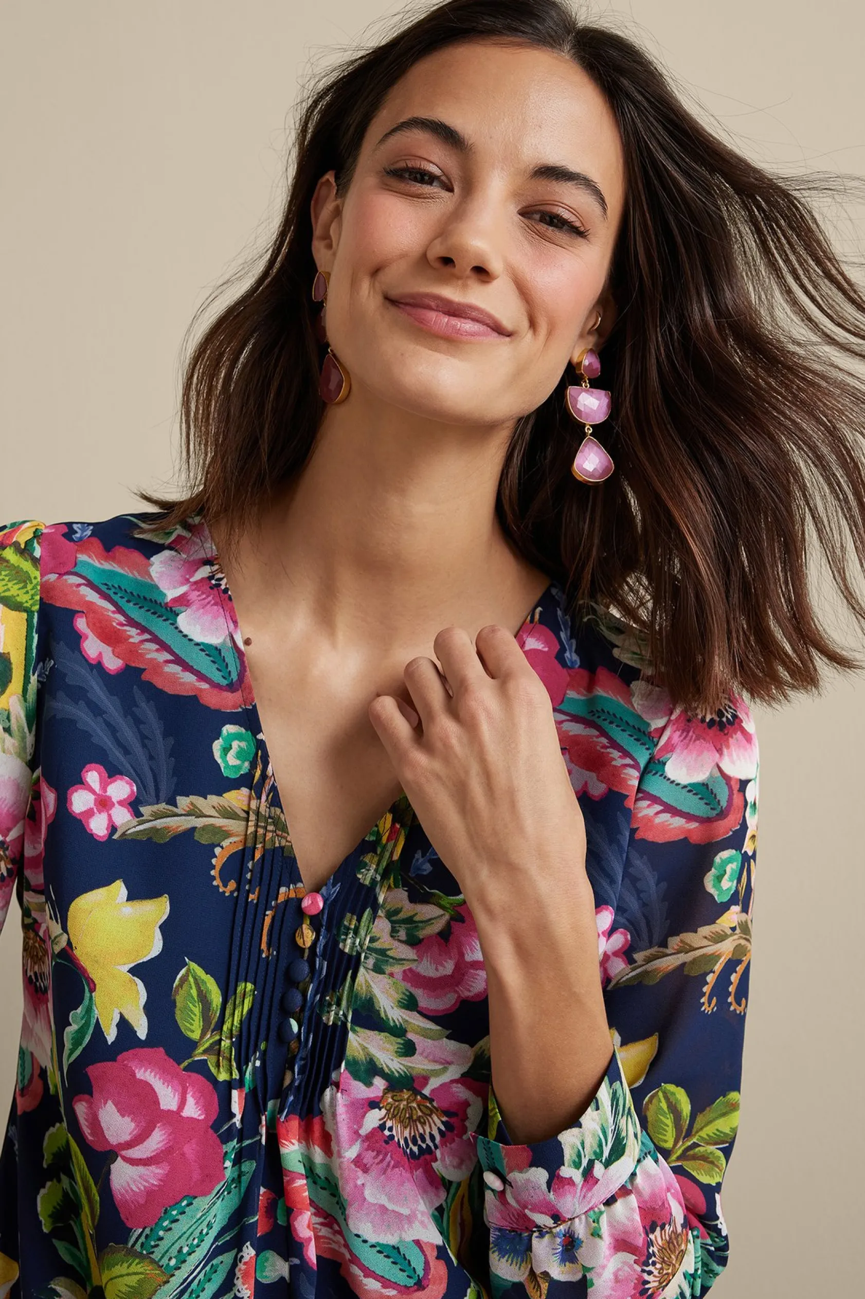 Soft Surroundings Samantha Georgette Top