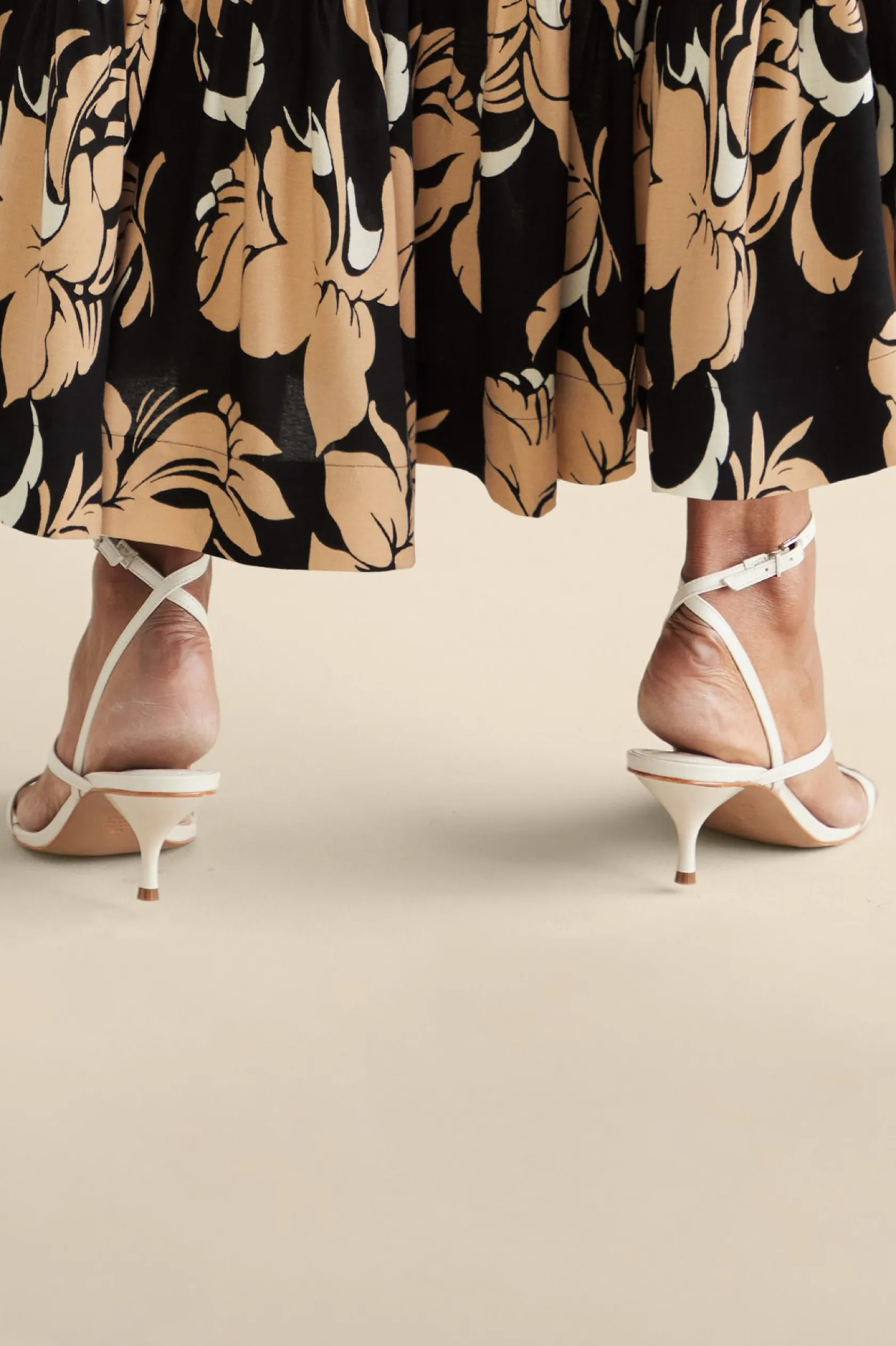 Soft Surroundings Schutz Helene Kitten Heel Sandal