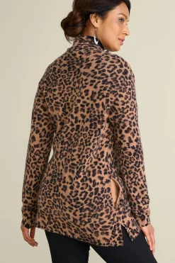 Soft Surroundings Sibyl Cashmere Printed Cardigan