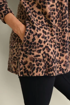 Soft Surroundings Sibyl Cashmere Printed Cardigan