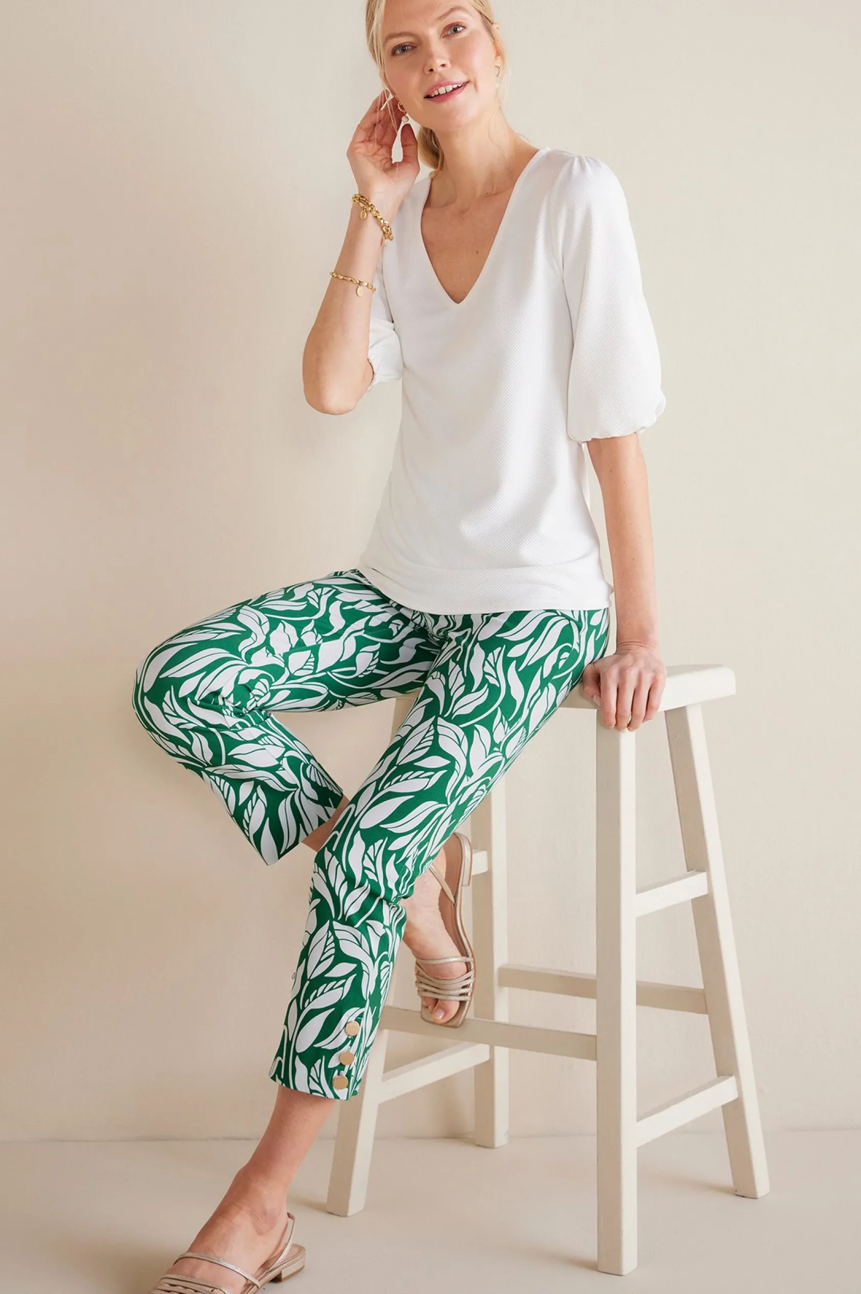 Soft Surroundings Soft Essential™ Superla Slim Leg Crop Pants