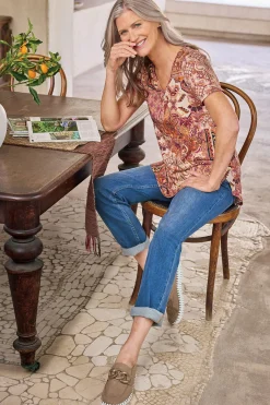 Soft Surroundings Soft Essential™ SUPIMA® Isabel Short Sleeve Tunic