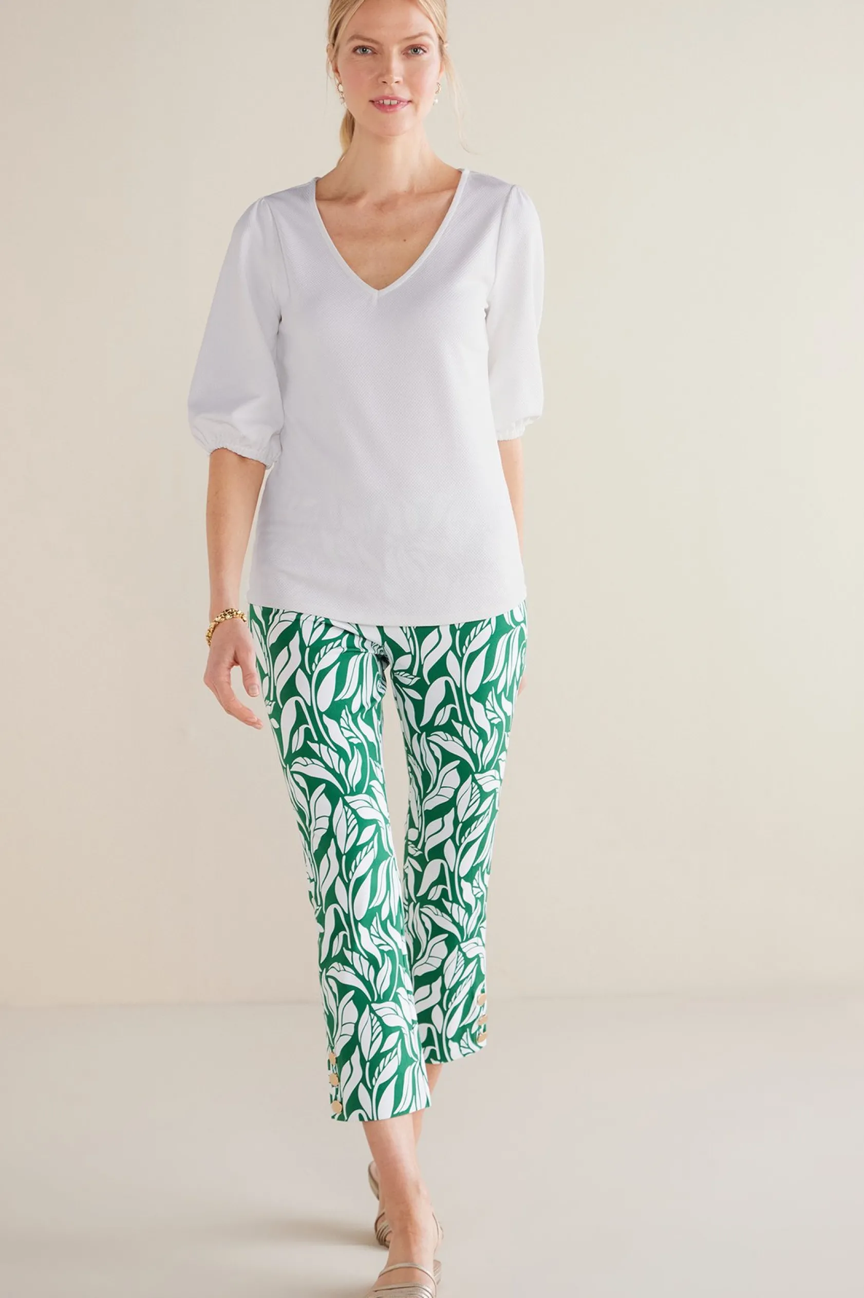 Soft Surroundings Tabitha Puff Sleeve Top