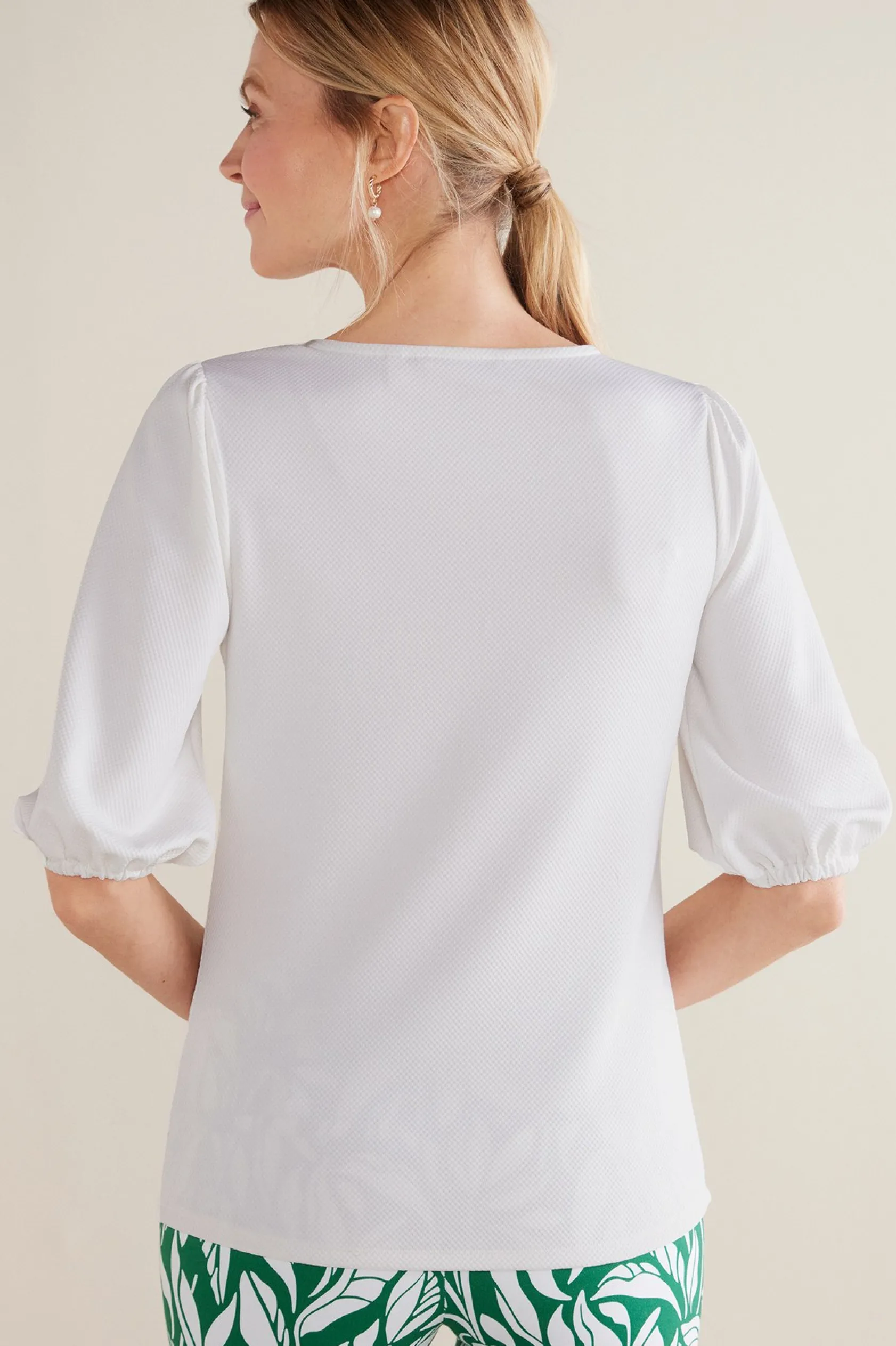 Soft Surroundings Tabitha Puff Sleeve Top
