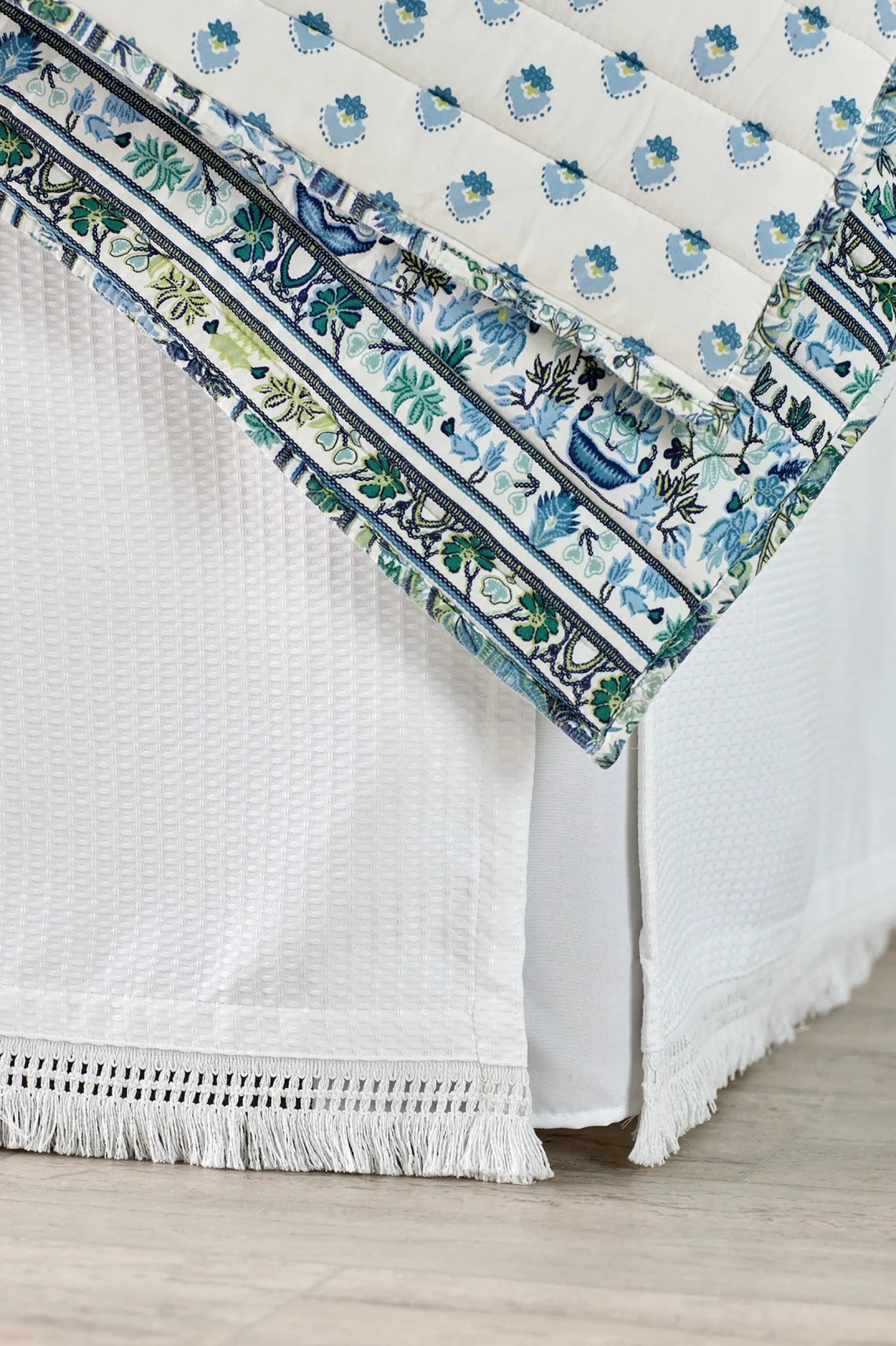 Soft Surroundings Tallulah Textured Bedskirt