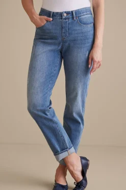 Soft Surroundings The Ultimate Denim Relaxed Straight Jeans