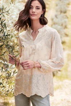Soft Surroundings Tresa Lace Top