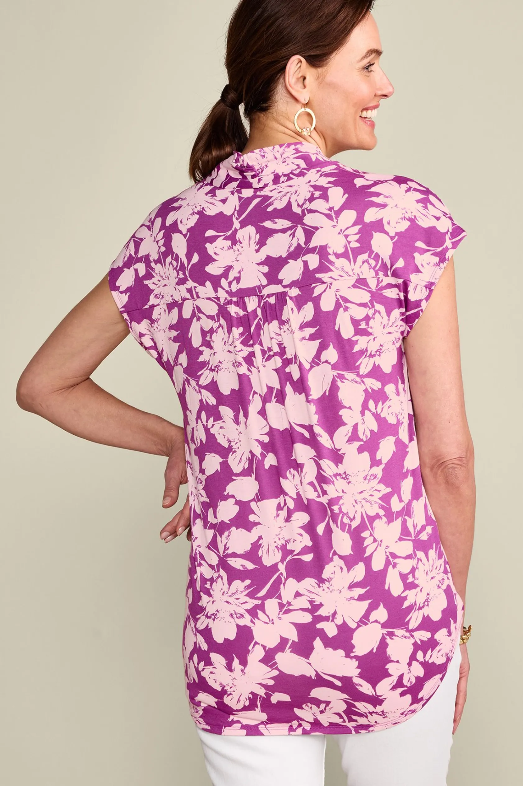 Soft Surroundings Twilight Luau Printed Tunic