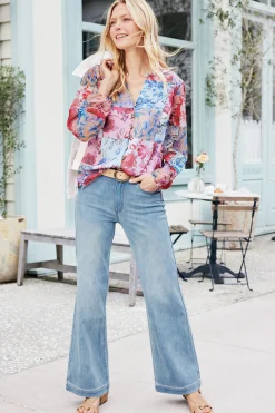 Soft Surroundings Ultimate Denim Wide Leg Jeans