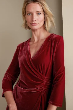 Soft Surroundings Velvet Hyannis Dress