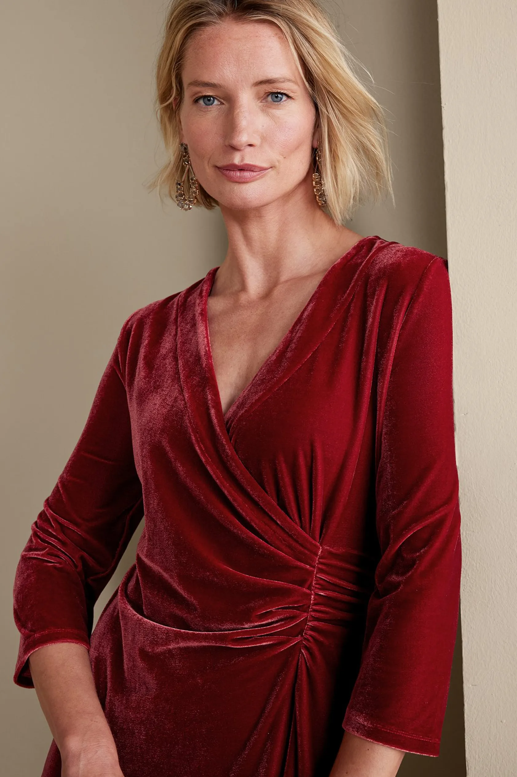 Soft Surroundings Velvet Hyannis Dress