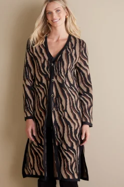 Soft Surroundings Veronica Jacquard Cardigan