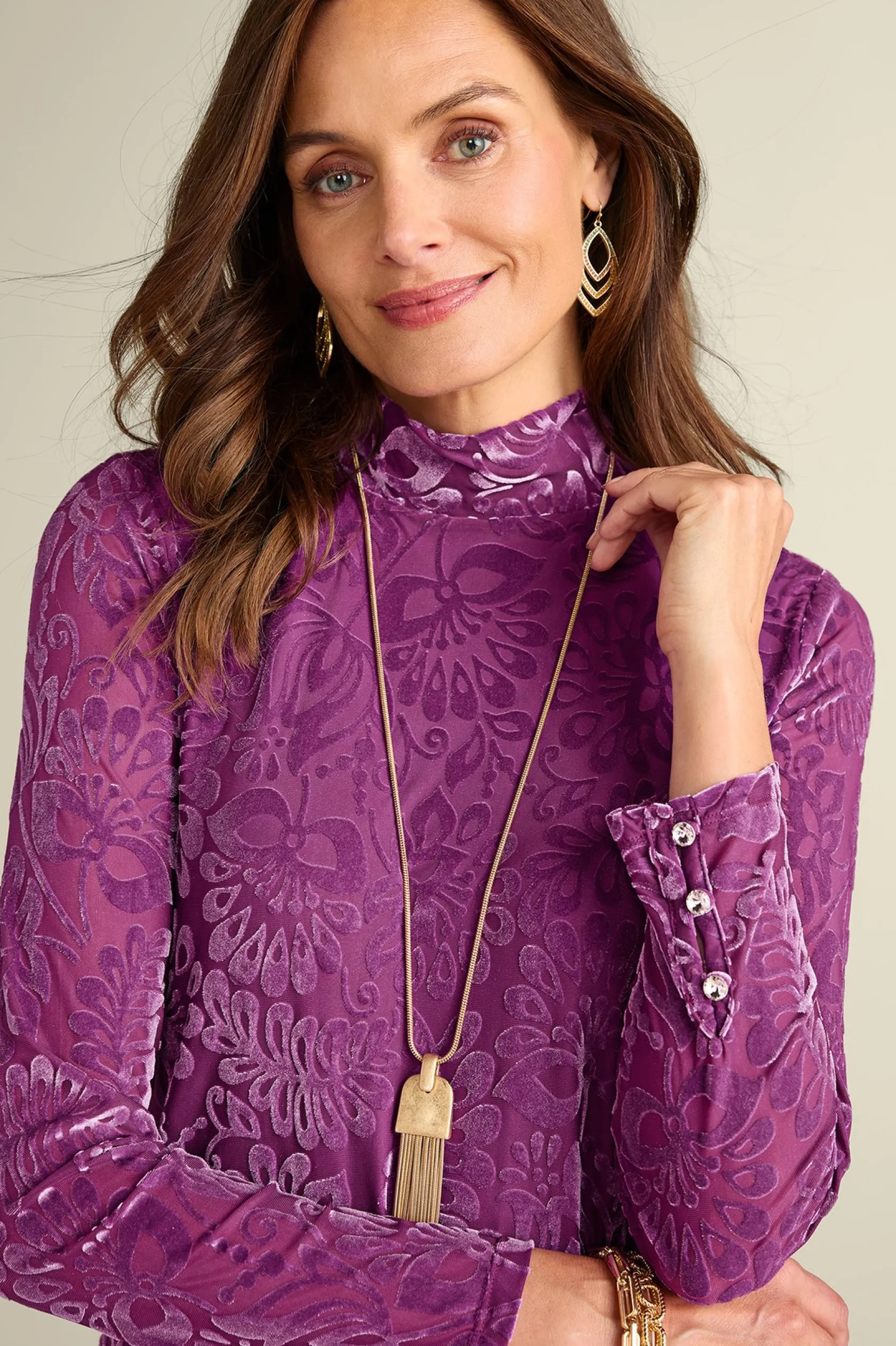 Soft Surroundings Walden Velvet Turtleneck