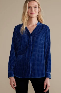 Soft Surroundings Zia Velvet Shirt