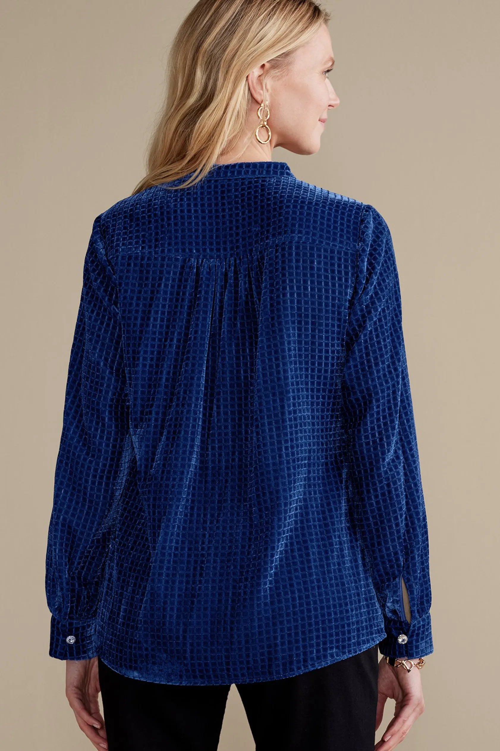Soft Surroundings Zia Velvet Shirt